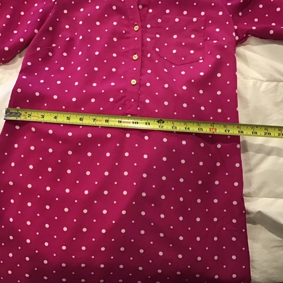 The Limited, Pink polka dot dress, size 8 - Picture 8 of 11